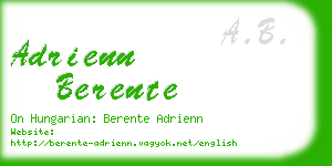 adrienn berente business card